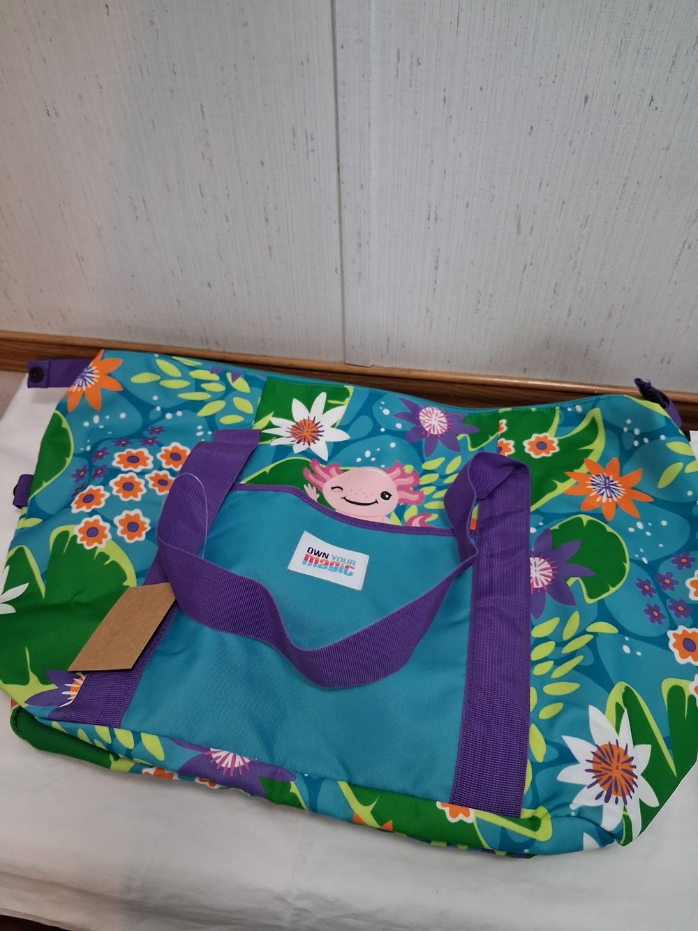 Girl Scout Axolotl Duffel Bag 2024 Cookie Reward Overnight Bag New